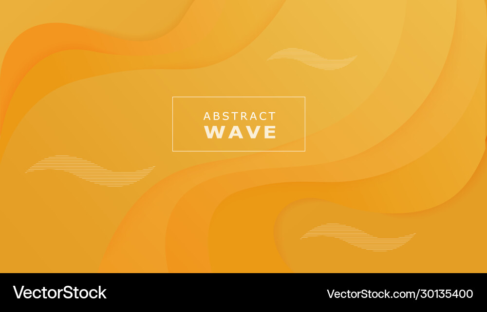 Orange colorful gradient abstract wave background Orange colorful gradient abstract wave background Vector Image