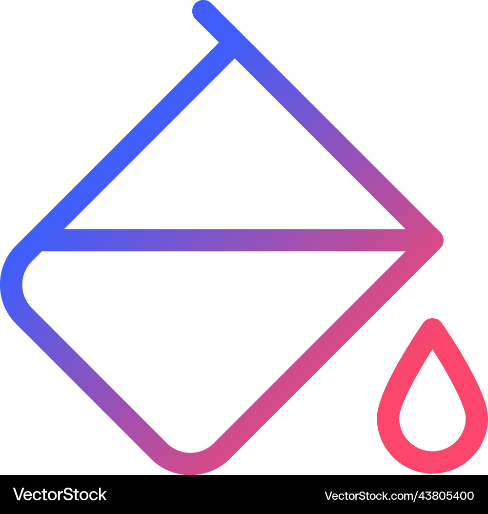 Paint bucket tool pixel perfect gradient linear Paint bucket tool pixel perfect gradient linear Vector Image