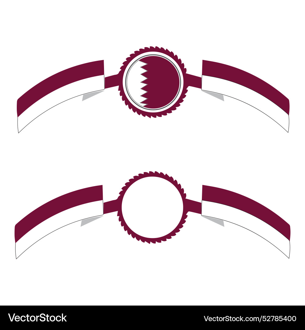 Qatar country flag icon symbol design Qatar country flag icon symbol design vector image
