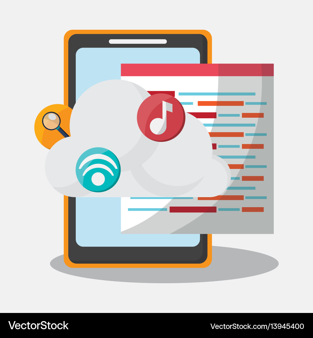 Search in web related icons image Vector Image