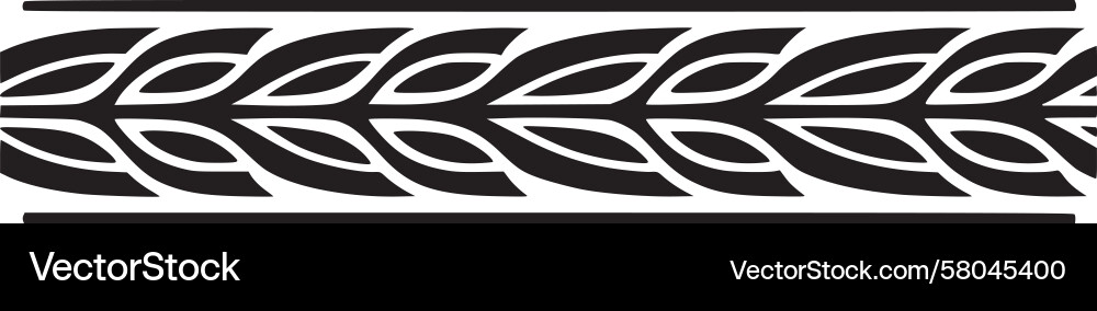Wheat Border Pattern Vector Image