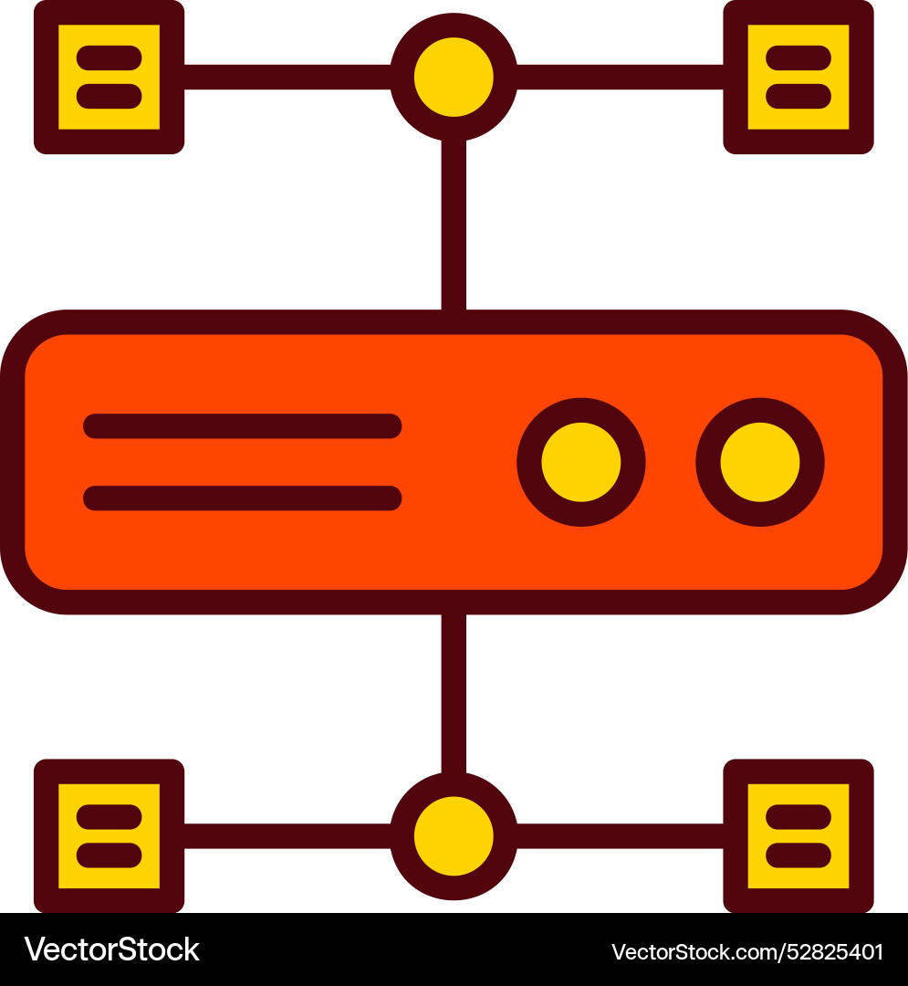 Cluster computing icon design vector image