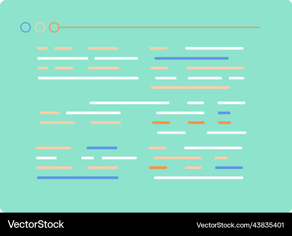 Code screen programming language text cartoon Vector Image