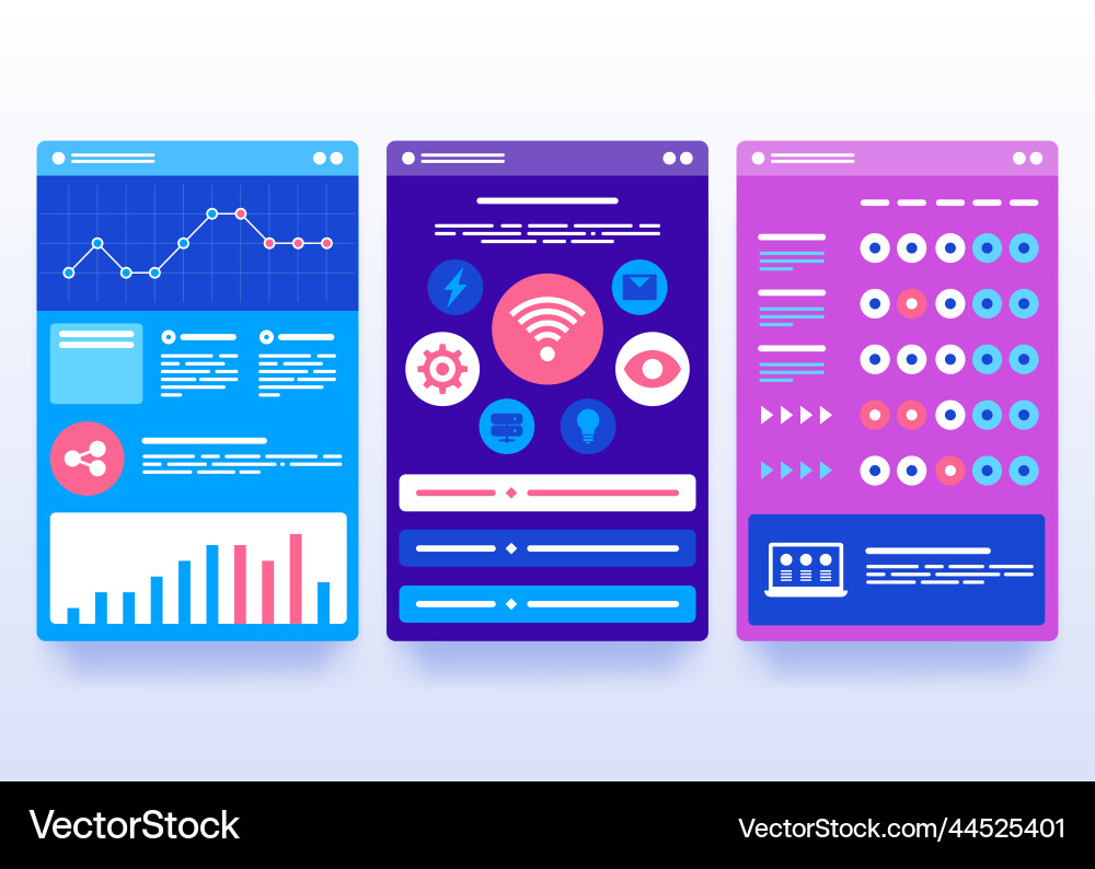 Interface ui design Vector Image