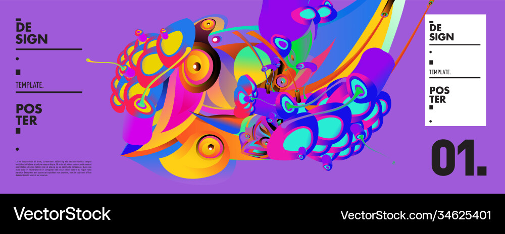 Landing page background template with colorful Landing page background template with colorful Vector Image