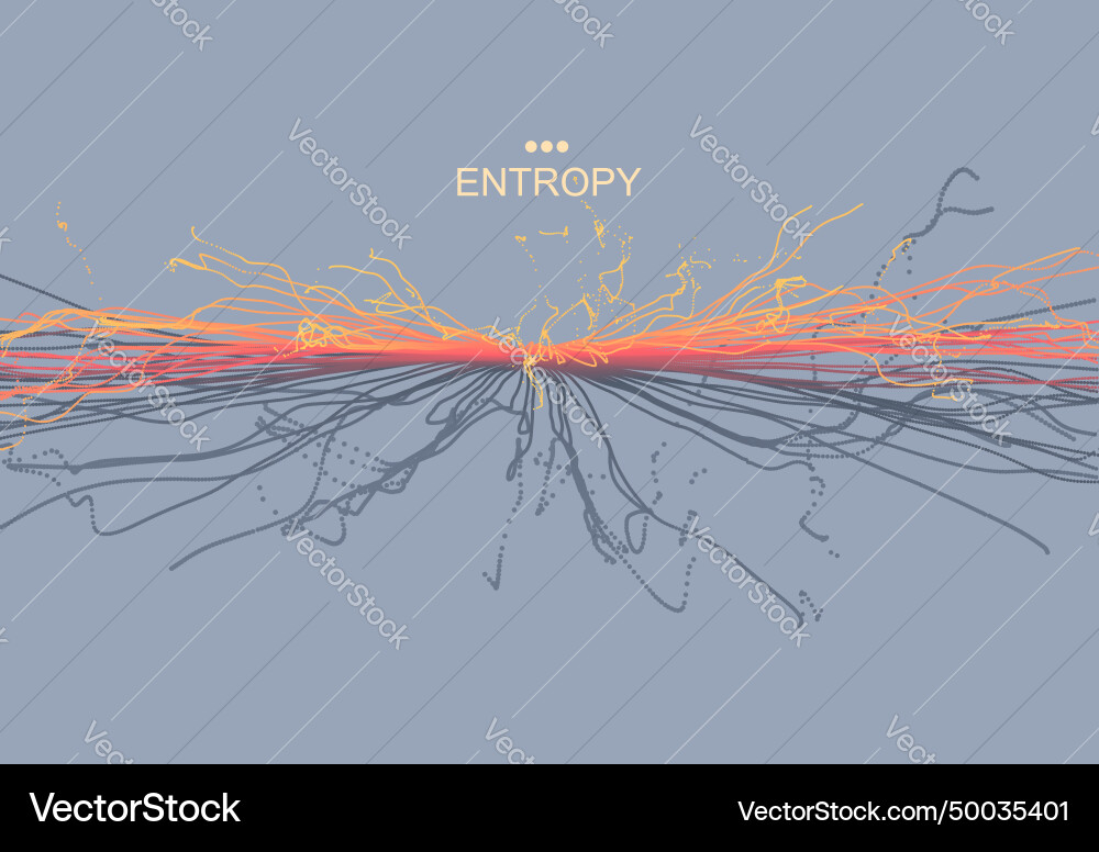Point explode array with dynamic emitted particles Point explode array with dynamic emitted particles Vector Image