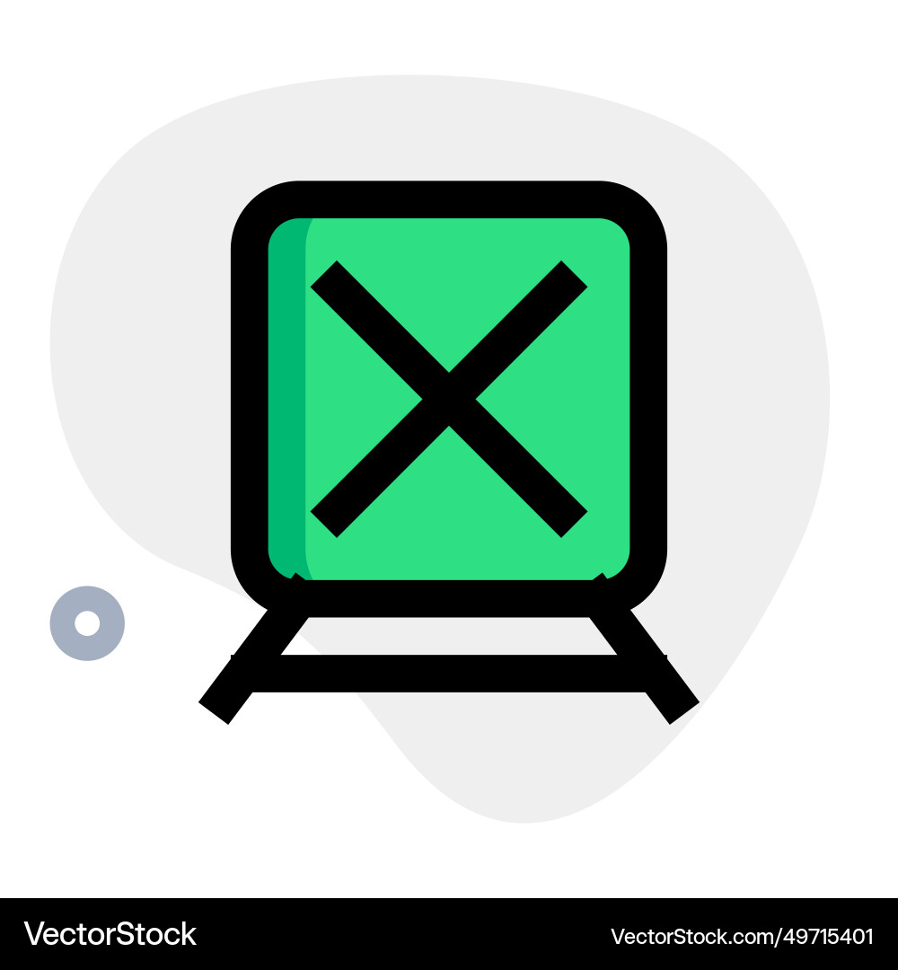 Train cancelled due to a technical issue Vector Image