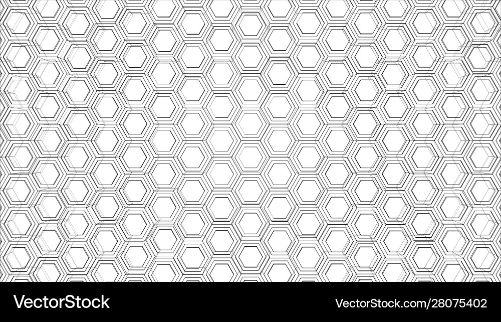 Abstract background hexagons outline Abstract background hexagons outline vector image