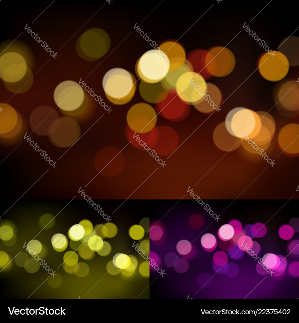 Abstract circles bokeh background Vector Image