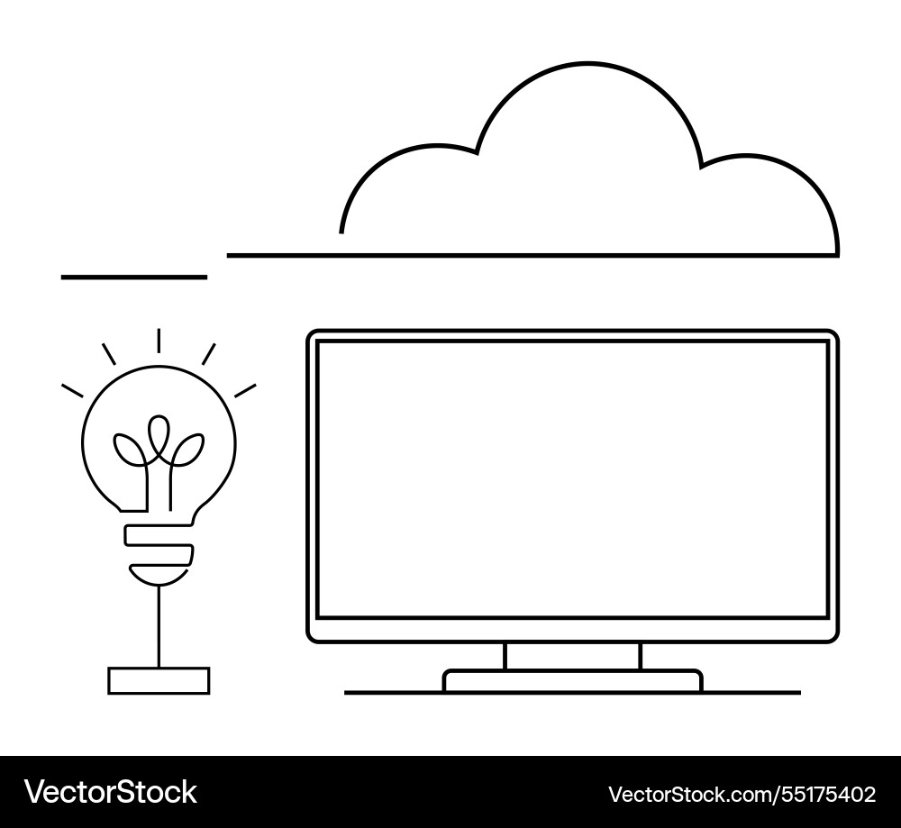 Cloud computing and innovation concept with light Cloud computing and innovation concept with light vector image