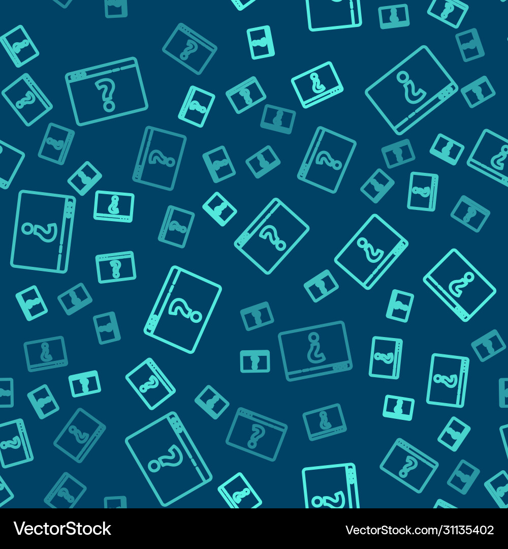 Green line browser with question mark icon Green line browser with question mark icon vector image