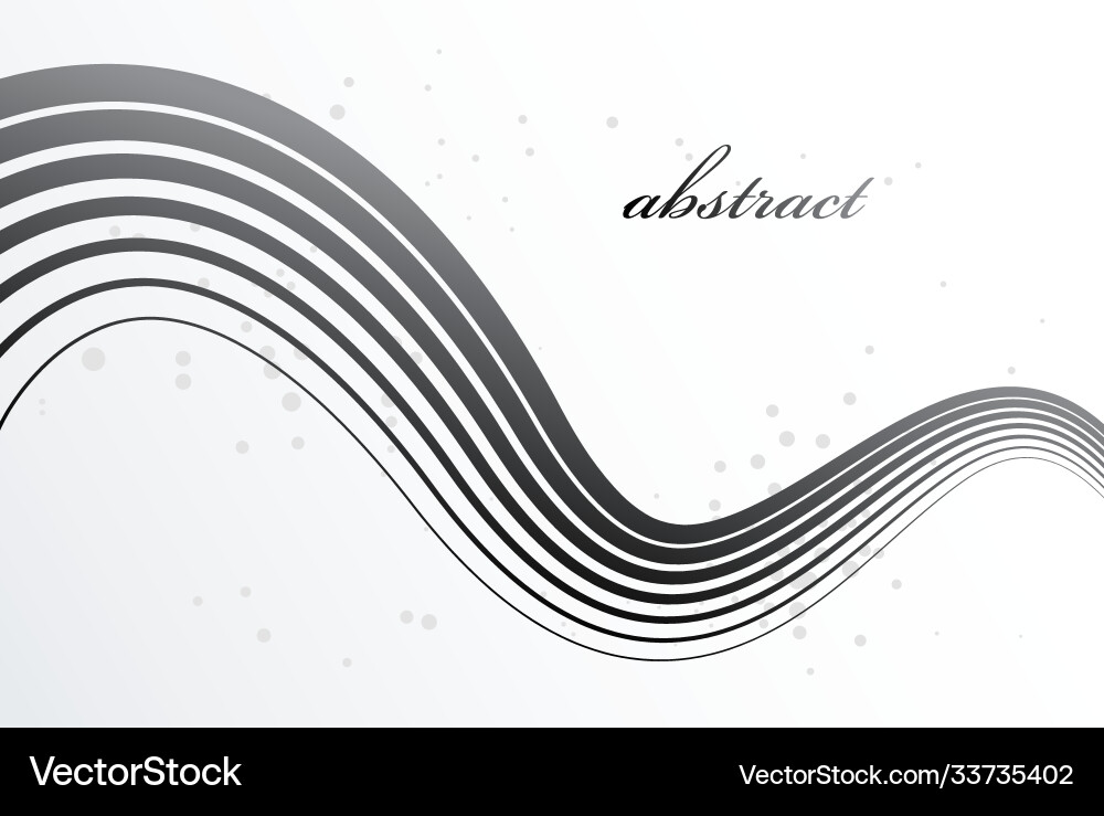 Grey 3d lines in motion dimensional abstract Vector Image