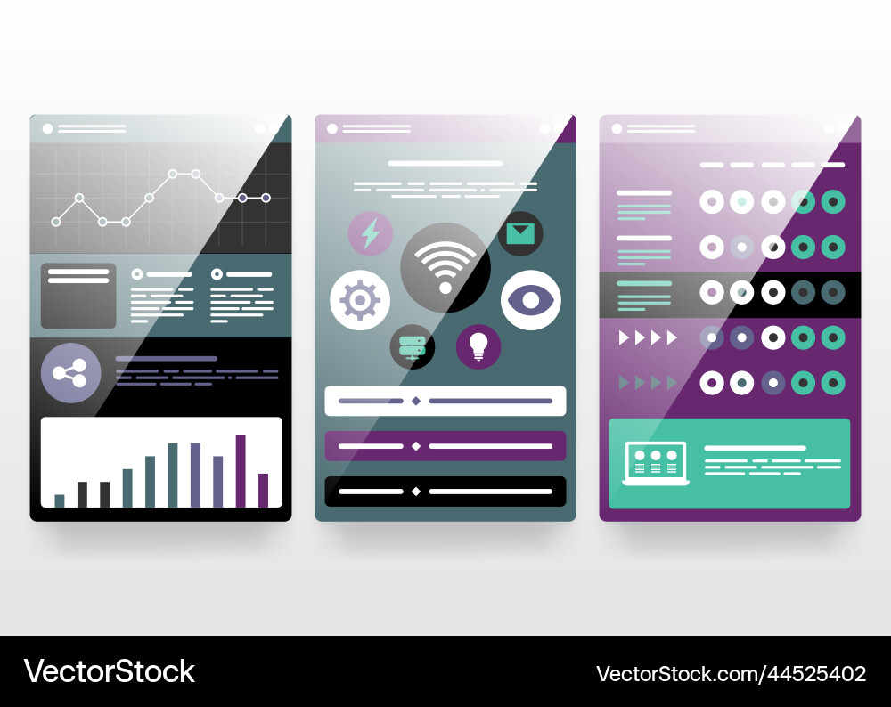 Interface ui design Vector Image