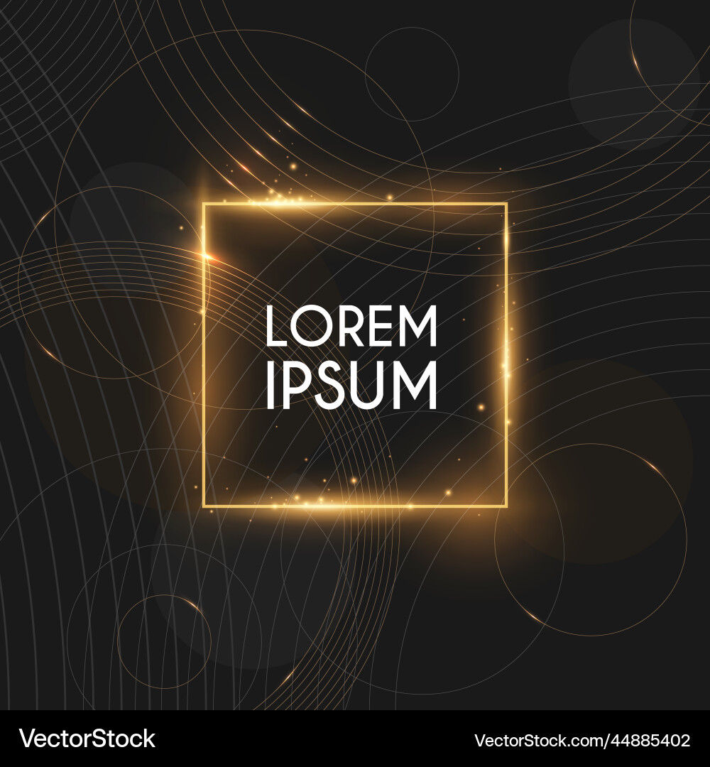 Modern luxury gold template background vector image