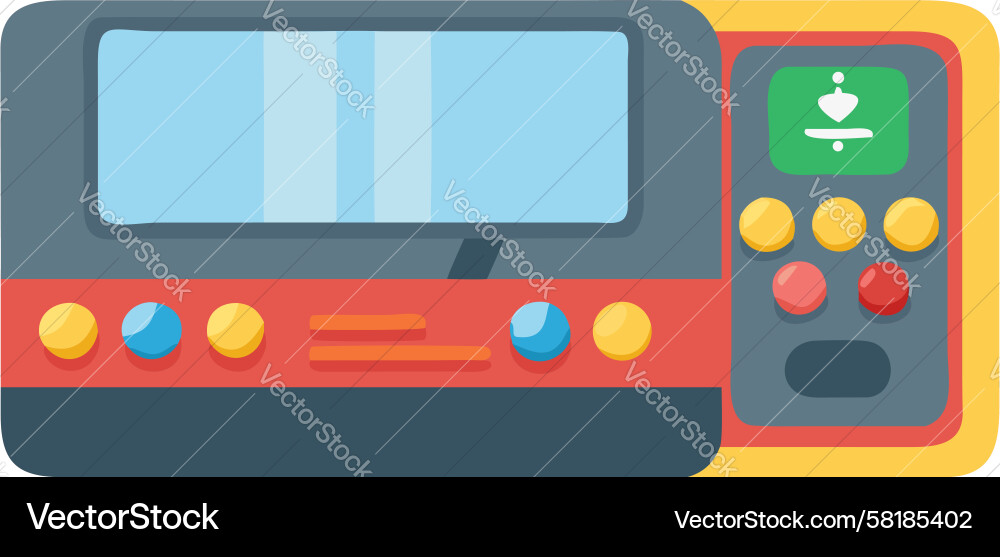 Retro Arcade Game Machine Vector Image