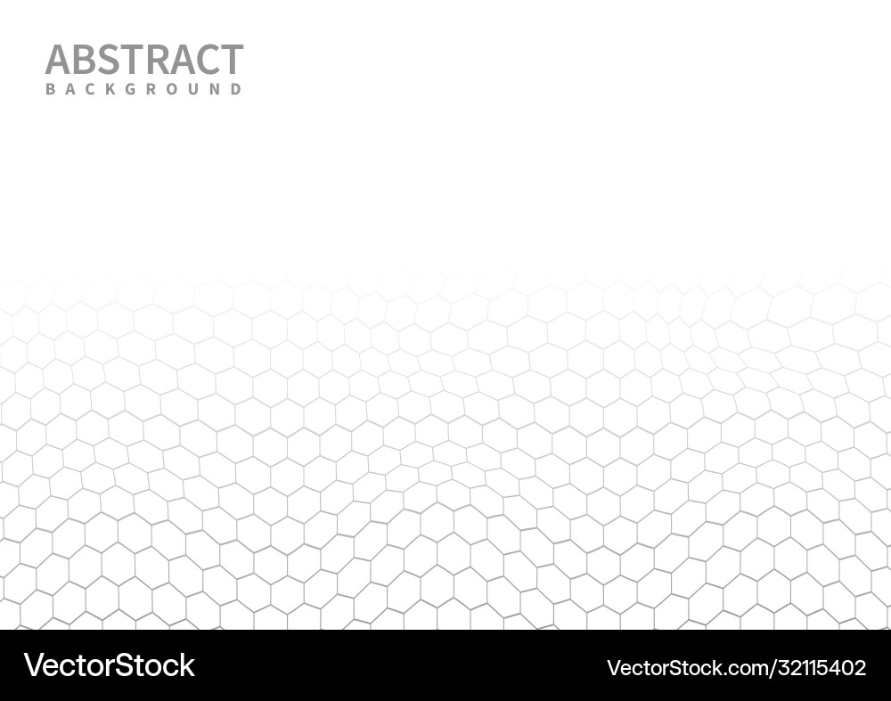 Subtle Hexagon Grid Pattern vector image