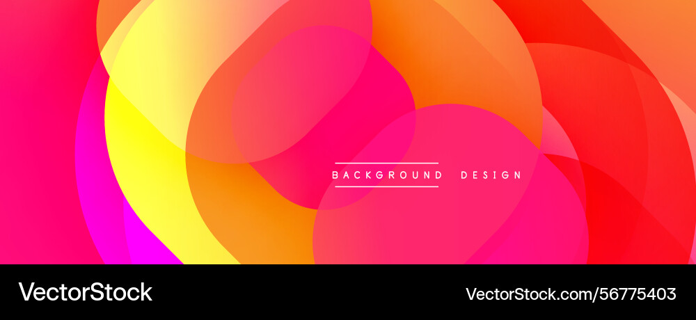Abstract vibrant circles overlap creating dynamic Abstract vibrant circles overlap creating dynamic vector image