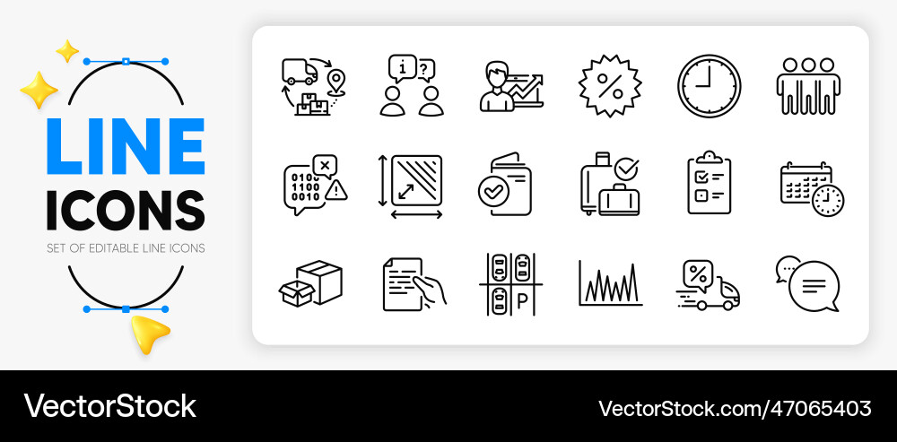 Binary code success business and calendar line Binary code success business and calendar line Vector Image