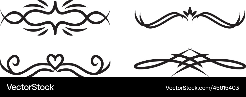 Decorative element design abstract vector image