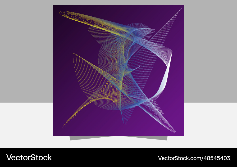 Dynamic lines background abstract line eff Vector Image
