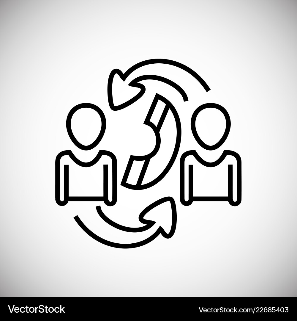 Help desc call center operator thin line on white Help desc call center operator thin line on white Vector Image