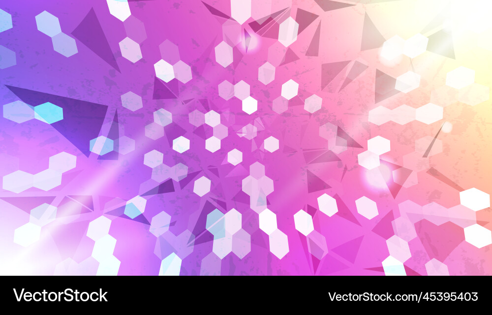 Hexagon Gradient Abstract Background Vector Image