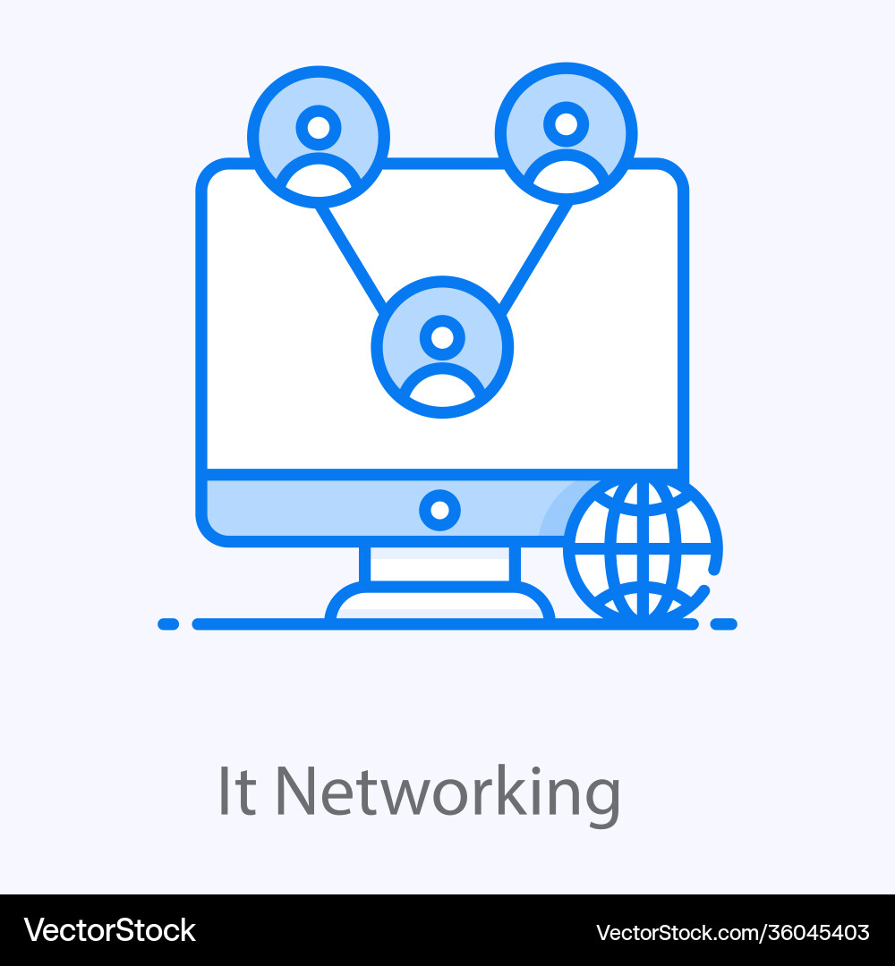It networking Vector Image