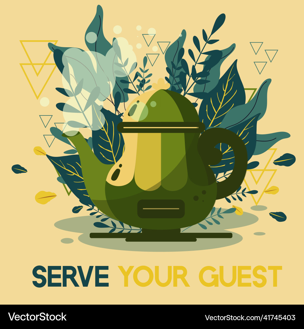 Object serve your guest Object serve your guest Vector Image