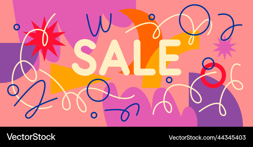 Original advertising poster of the sale Original advertising poster of the sale vector image