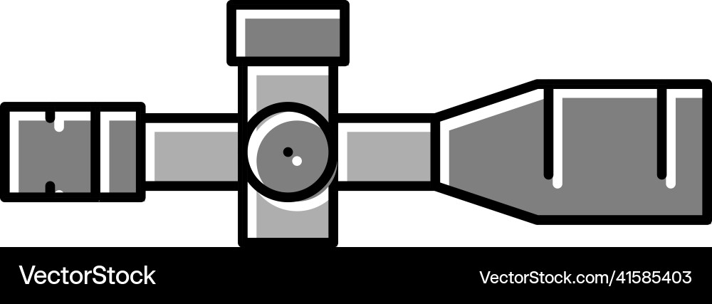 Scope weapon tool color icon Scope weapon tool color icon Vector Image