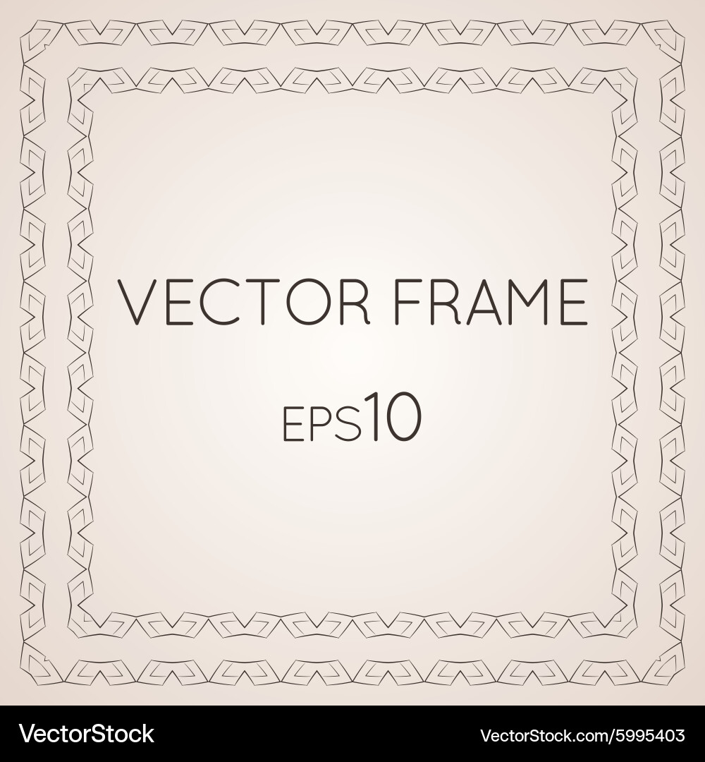 Set of intricate frames vector image
