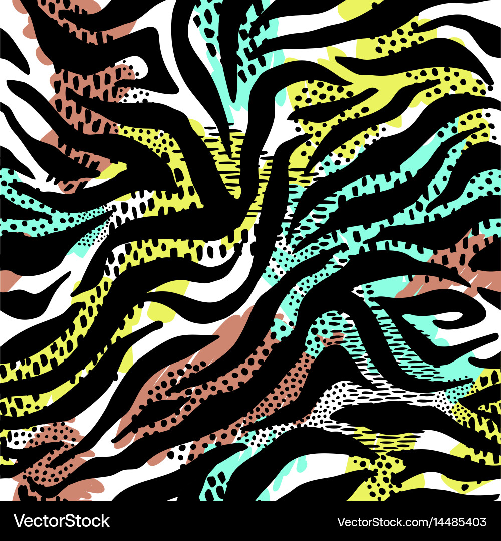 Zebra Print Pattern vector image