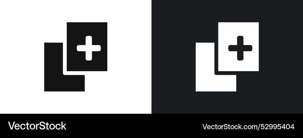 Add icon linear graphics set in black vector image