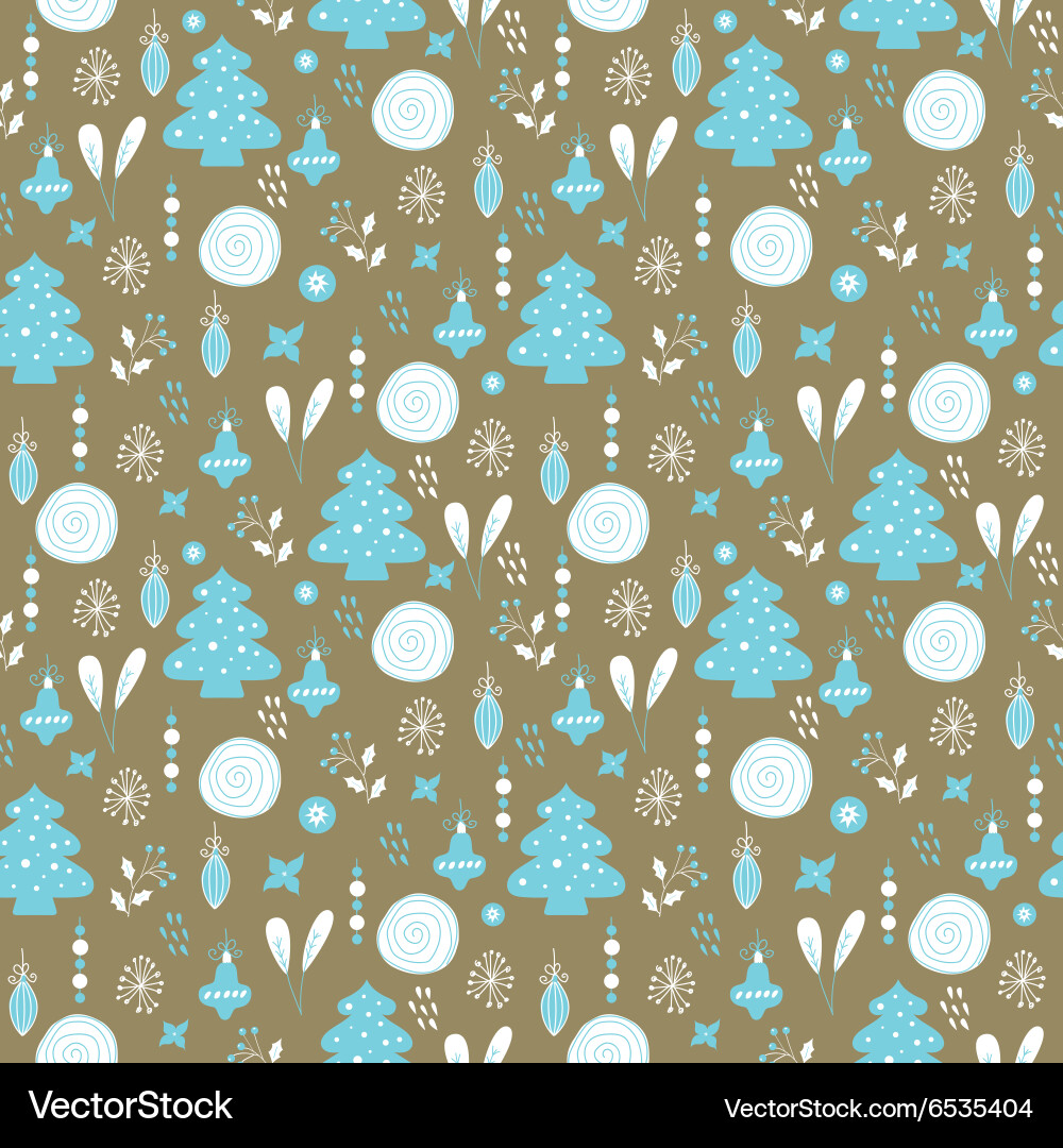 Christmas Pattern Background Vector Image