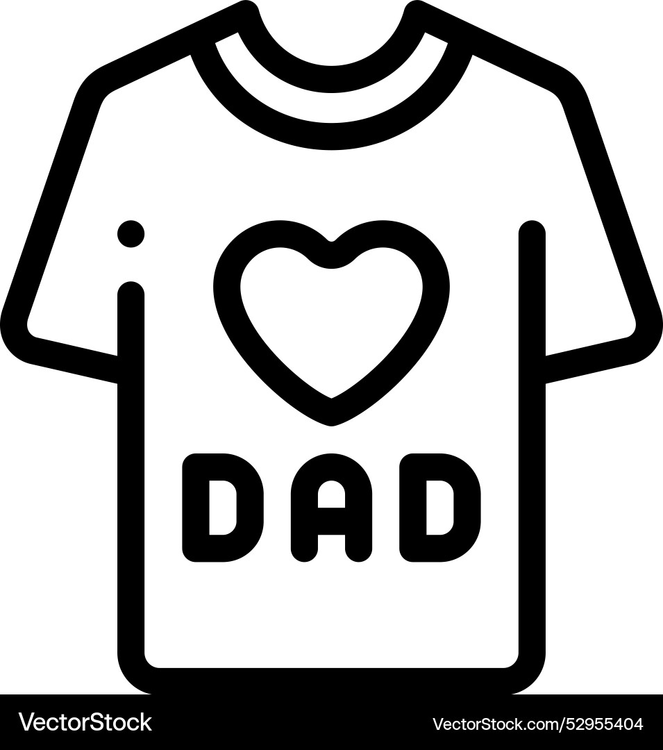 Dad icon thin linear style design isolated Vector Image