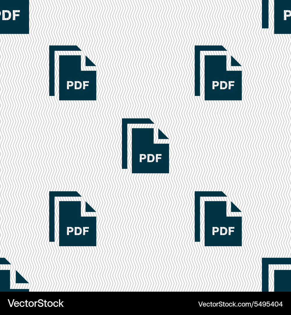 File pdf icon sign seamless pattern with geometric vector image