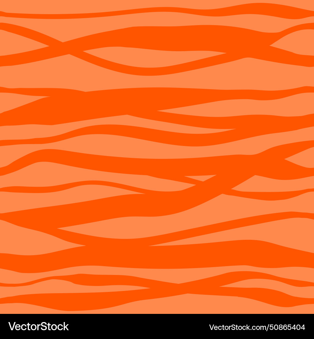 Fun orange pattern background with ink lines Vector Image