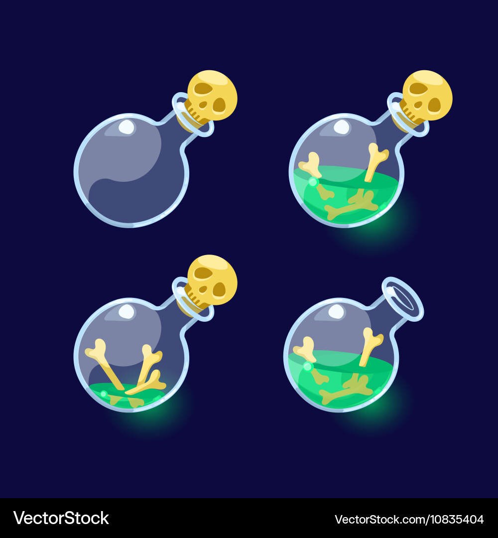 Game icon of magic elixir Vector Image