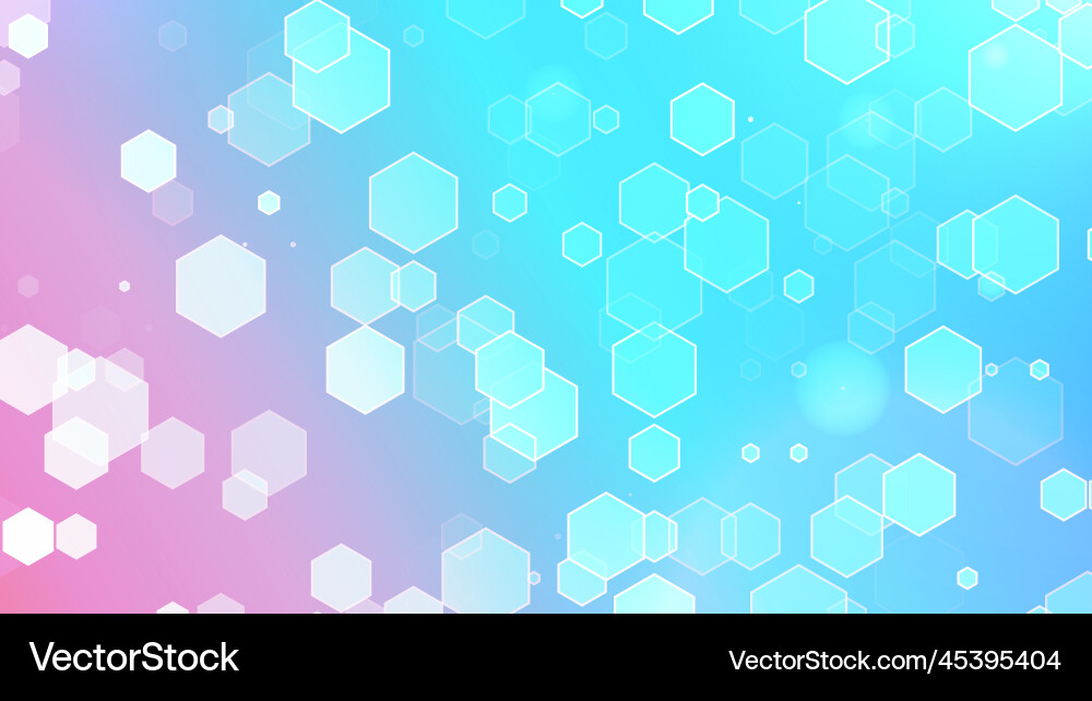 Hexagon Gradient Abstract Background Vector Image