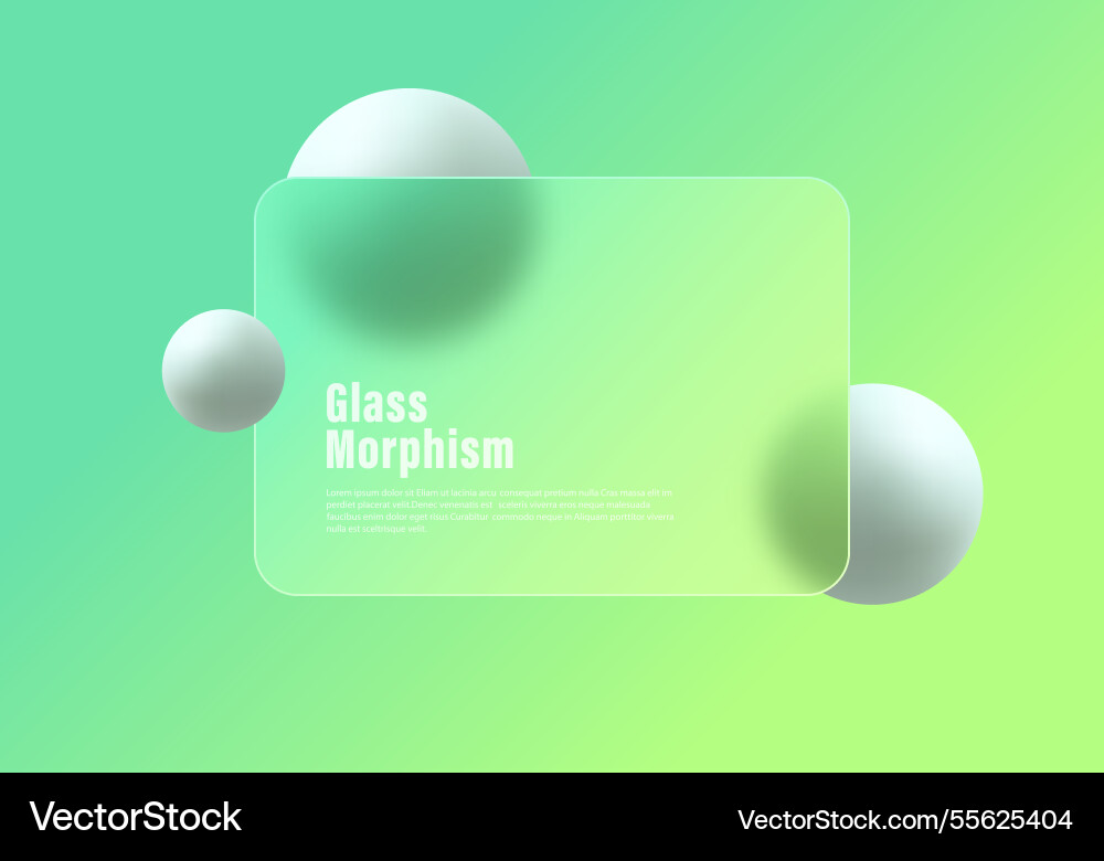 Horizontal presentation screen with the effect Vector Image