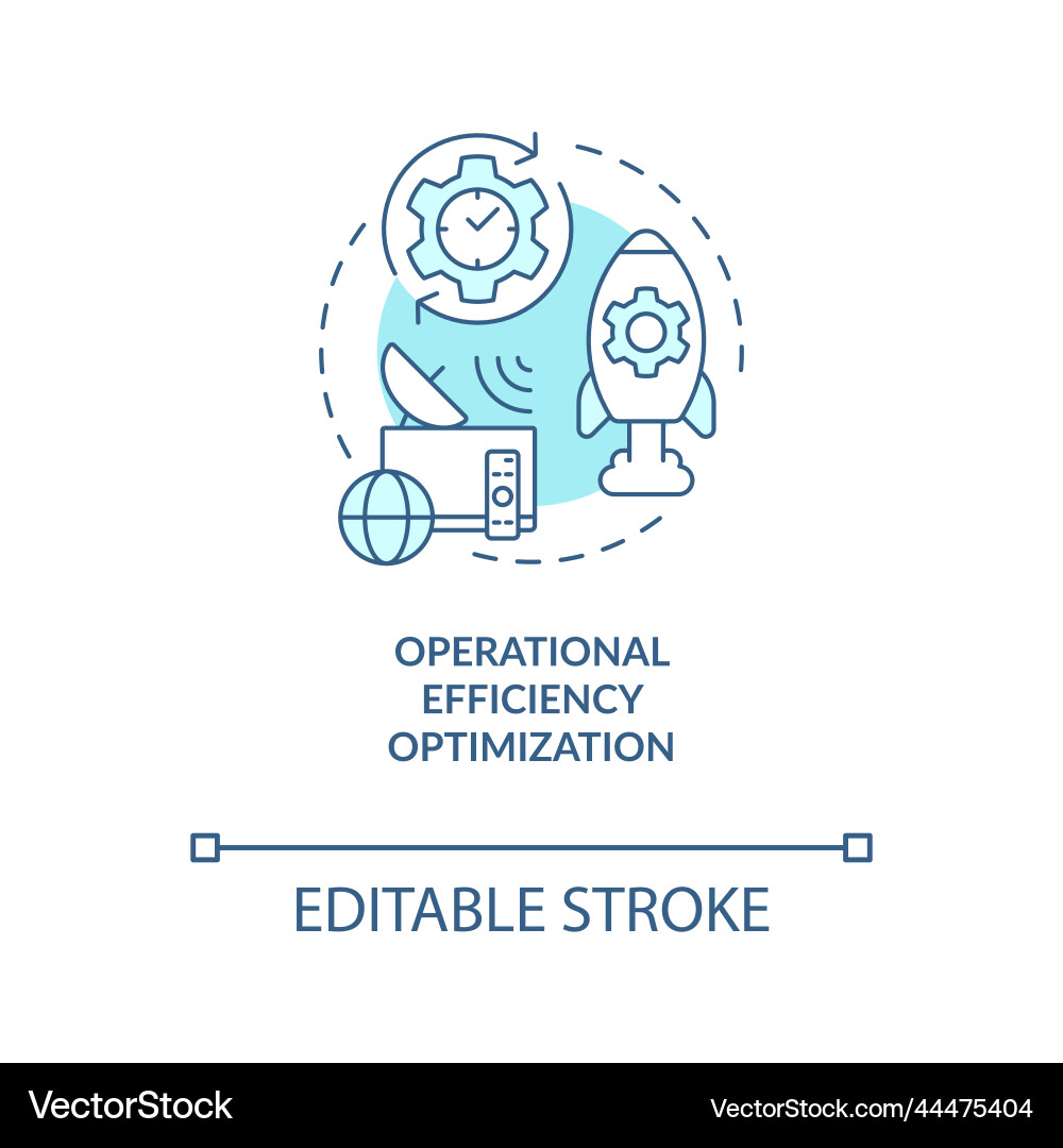 Operational Efficiency - Telecom Optimization vector image