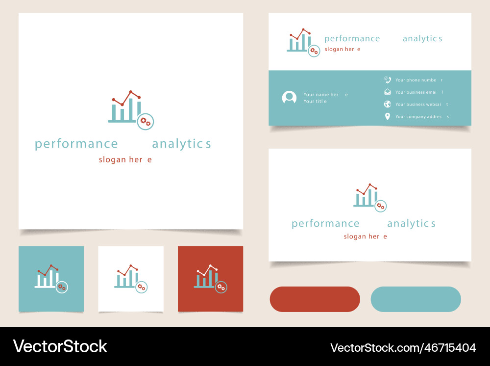 Performance analytics logo design with editable Performance analytics logo design with editable vector image