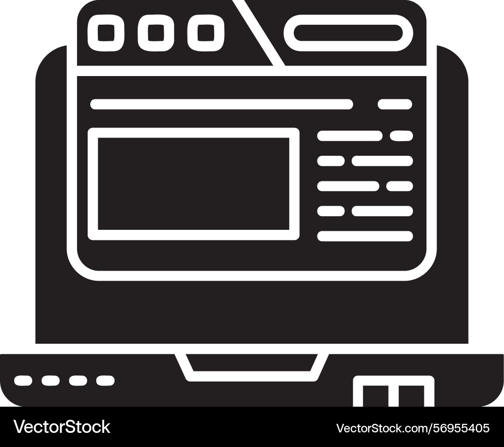 Browser icon design Vector Image