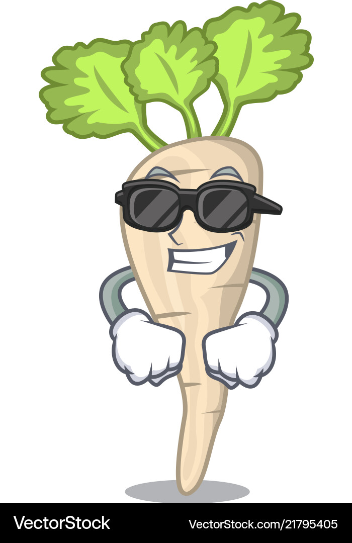 Cartoon Parsnip Character Vector Image
