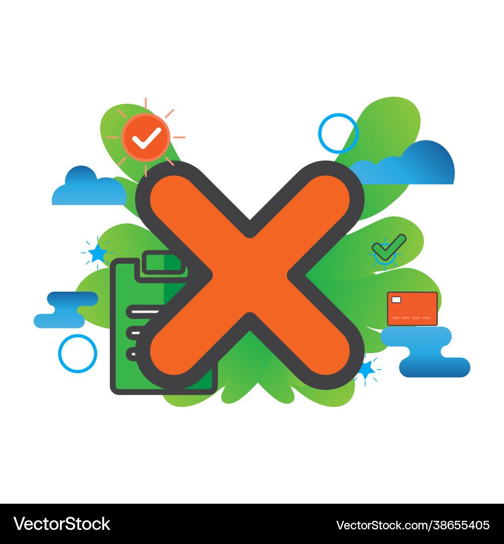 Delete flat icon can use for design Vector Image