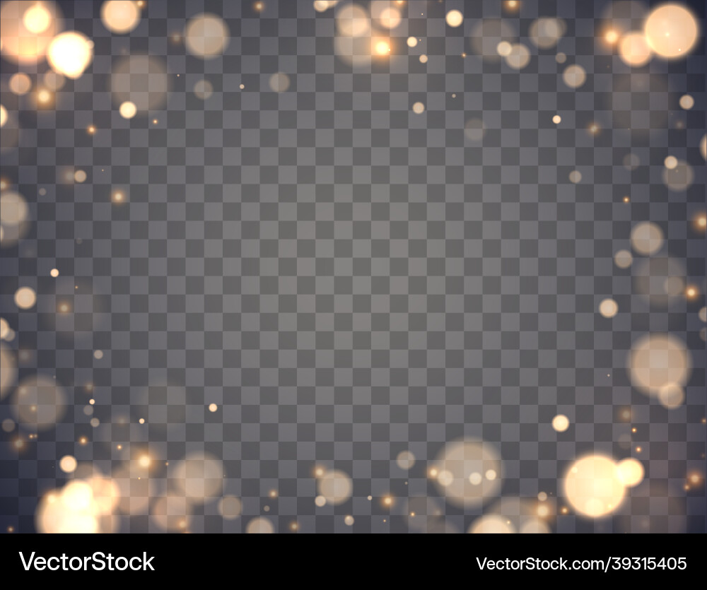 Shining bokeh isolated on transparent background Shining bokeh isolated on transparent background vector image