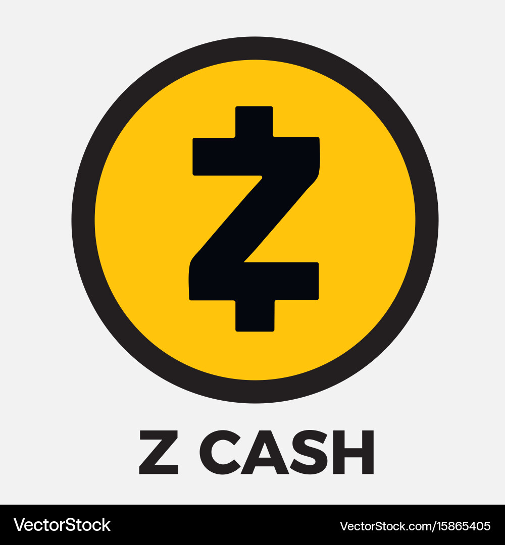 Zcash zec cripto currency logo – Royalty-Free Vector | VectorStock