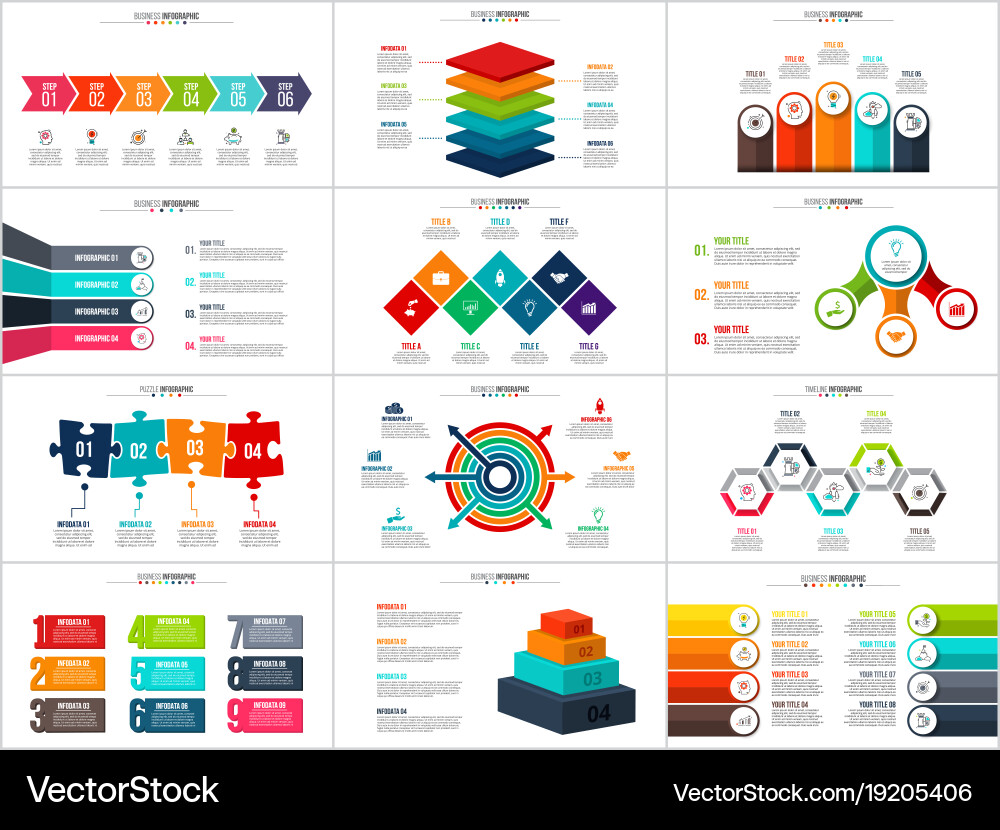 Arrows & Charts - Data Visualization Vector Image