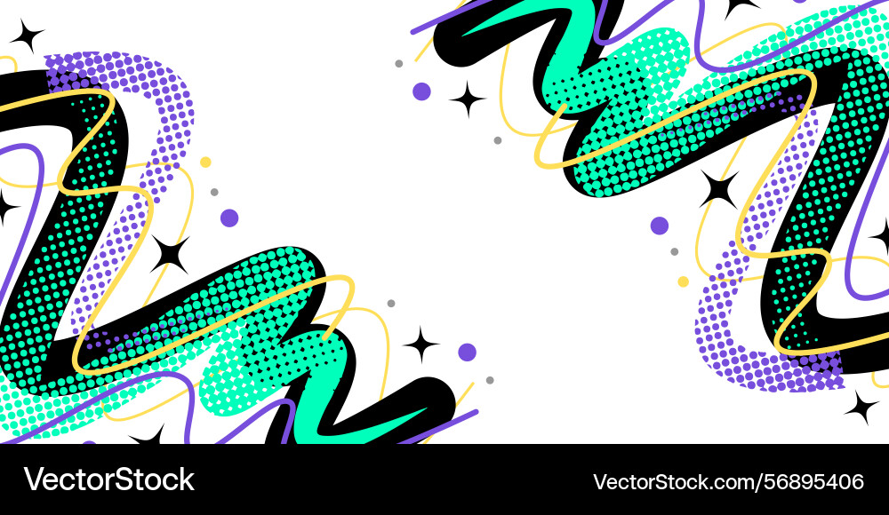 Creative abstract background with colorful lines Vector Image
