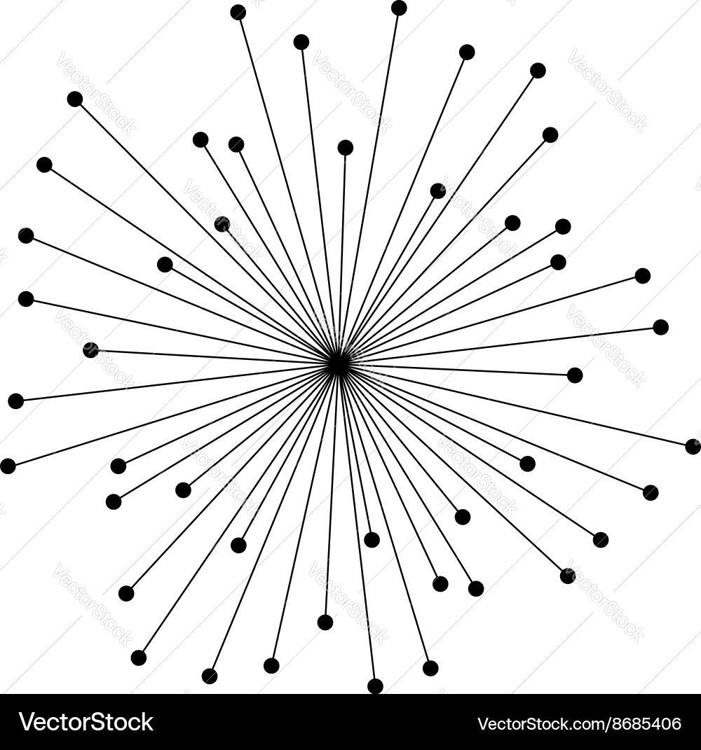 Dynamic Radial Lines Background vector image